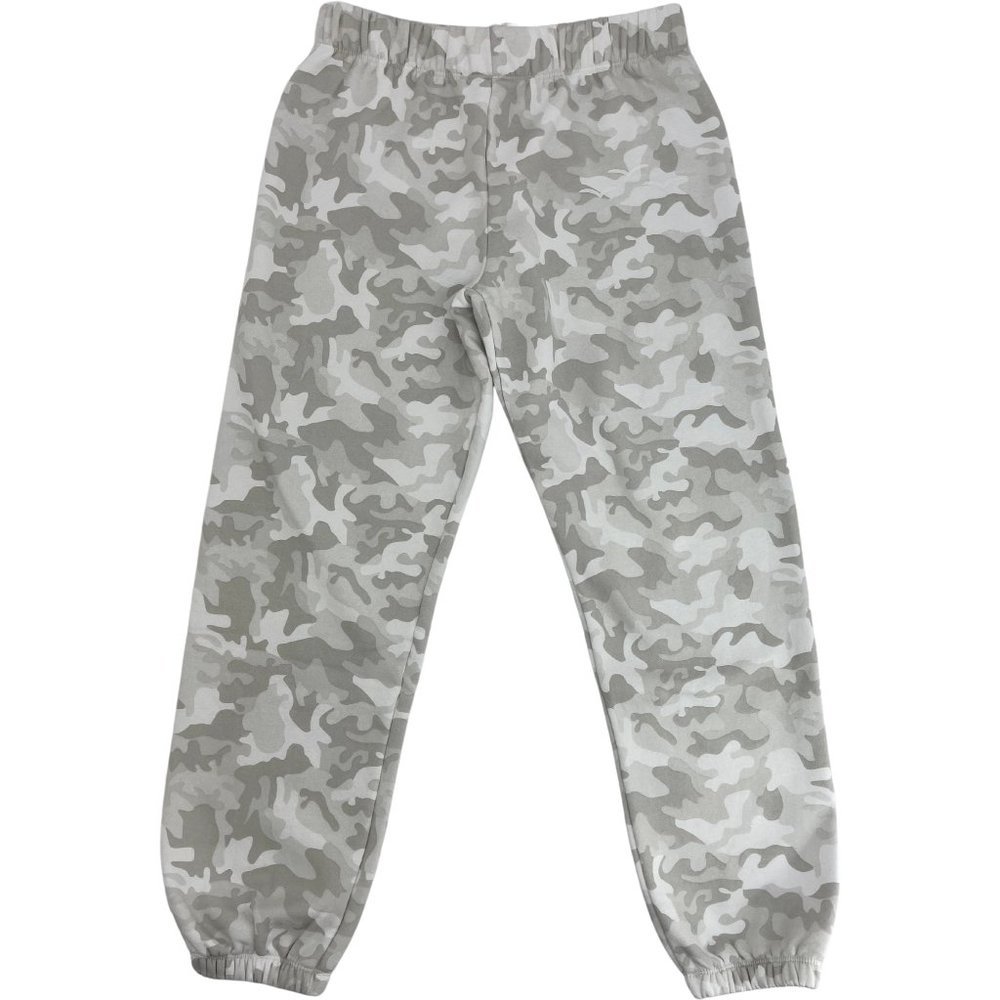 Lazy Pants | Women's Sweatpants | White & Grey Camouflage | Size XS